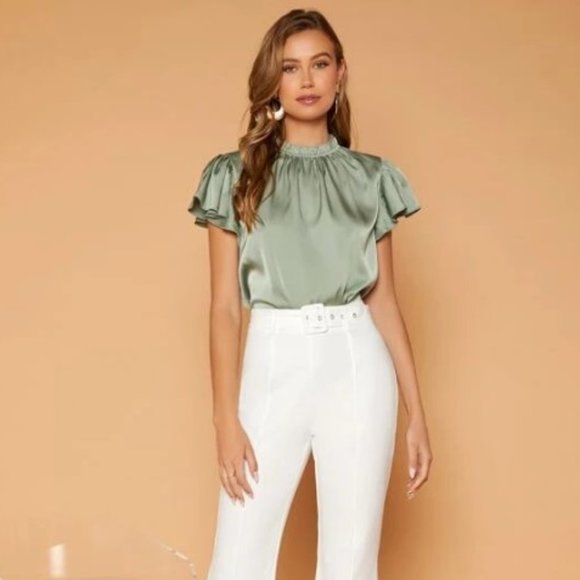 Tops - *BUY 1 GET 1 FREE* Sage Green Blouse